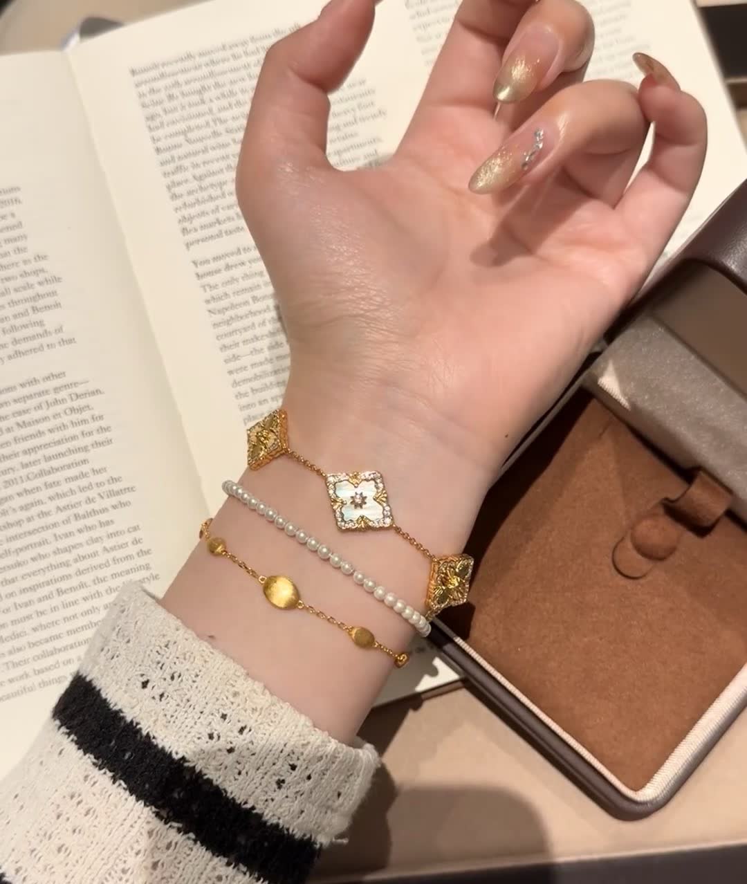 Buccellati Van Cleef & Arpels Vintage Alhambra Gold Bracelet